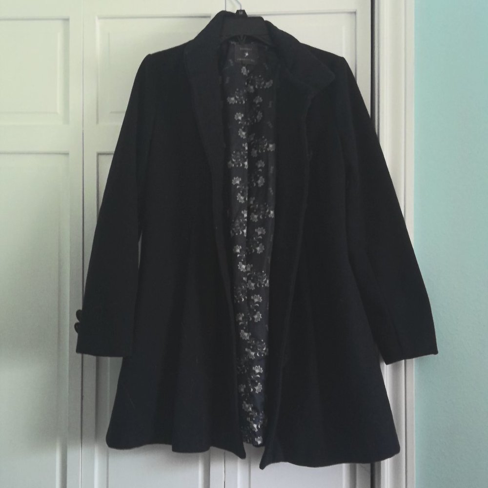 forever 21 black floral jacket